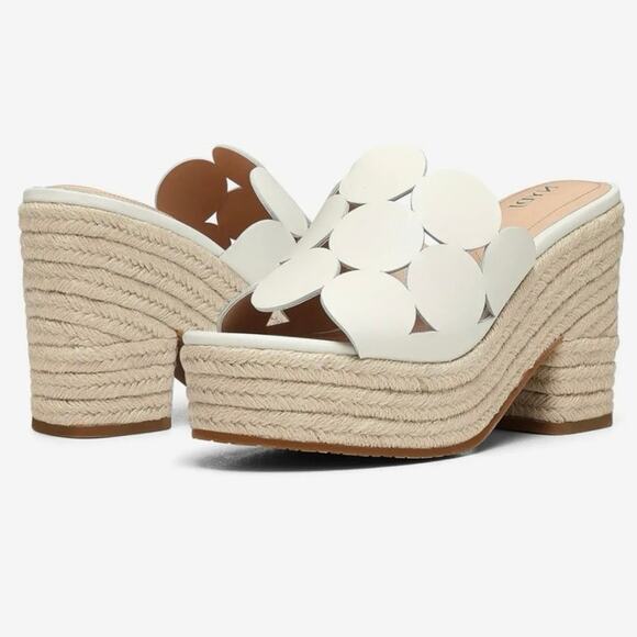 NYDJ Shoes - NWT NYDJ Women's Helene Platform Sandal, Off-White, 8.5 M